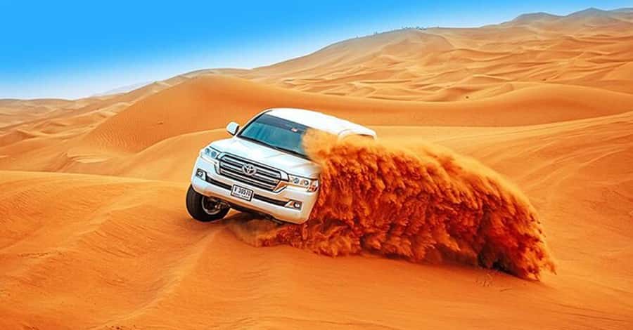 Desert Safari - Private 4WD car - Pickup from Dubai and the road to Al Lahbab