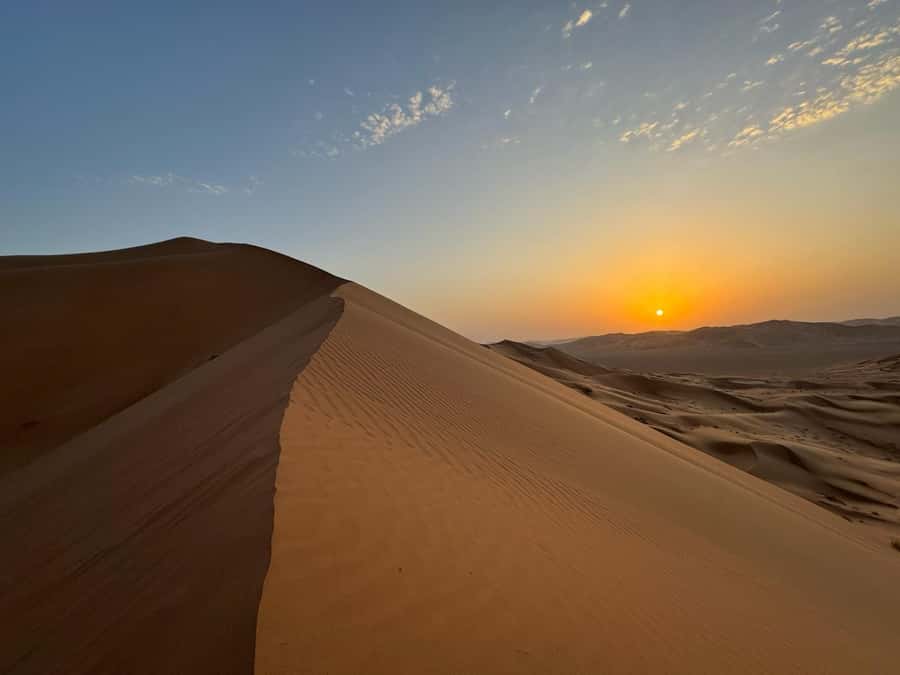 Desert Safari, Sunset & Sand Bashing (Rub Al Khali Desert) - The long road to the Empty Quarter