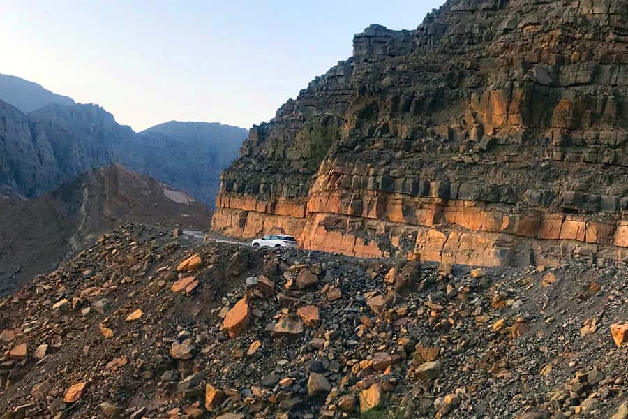 From Khasab: Half-Day Mountain Safari to Jabel Harim - The big view at Khawr Najid
