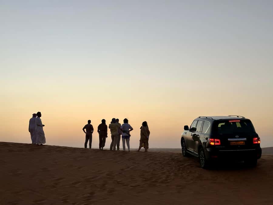 From Muscat: Desert Overnight and Wadi Bani Khalid - Crossing the golden dunes by 4WD