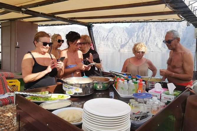 Khasab Dhow Cruise Full day, Buffet Lunch on Board, swimming - Cruise ship passengers need a firm schedule