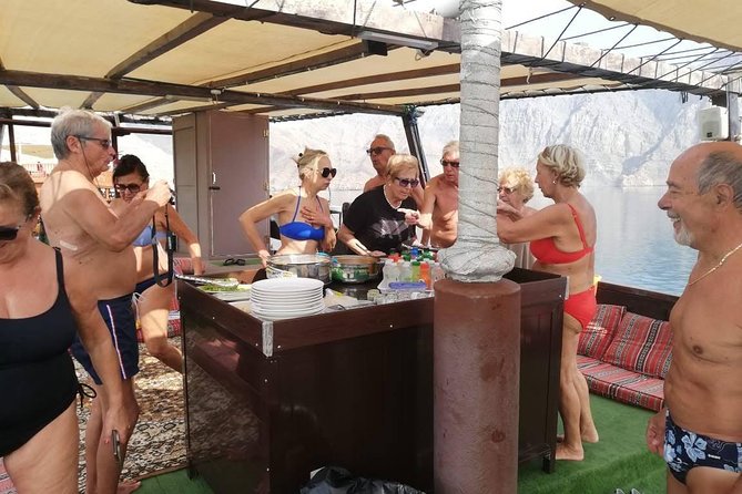 Khasab Dhow Cruise Full day, Buffet Lunch on Board, swimming - Seebi and Telegraph Island by dhow