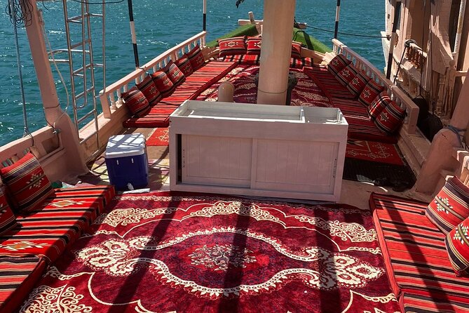 Khasab Dhow Cruise To Musandam Fjords With Lunch Onboard - Dolphin watching around 10:45 a.m.
