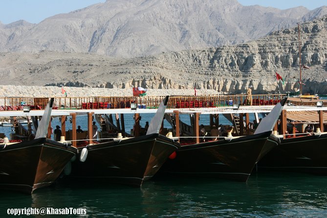 Musandam Khasab Day Trip & dhow cruise From Ras Al Khaimah - Crossing into Oman and reaching Khasab port