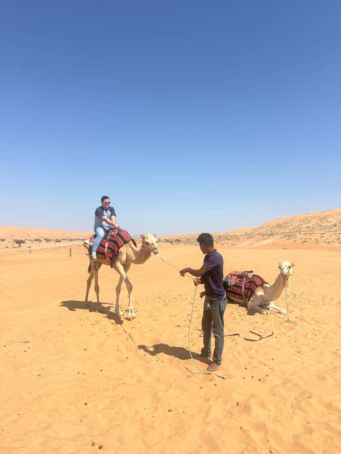Muscat: Bidiya Desert Sunset Camel Ride with Transfer - The sunset on the dunes