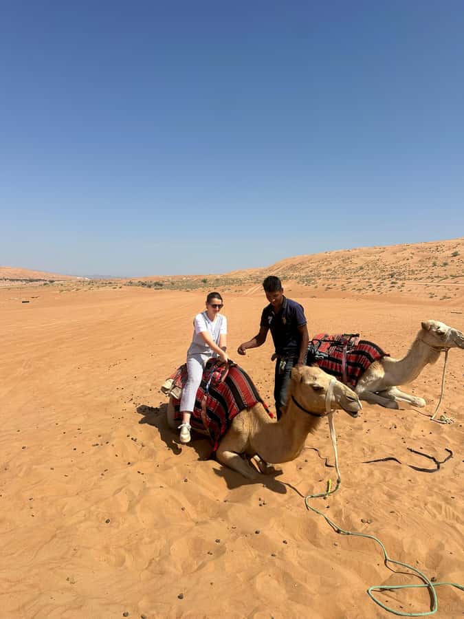 Muscat: Bidiya Desert Sunset Camel Ride with Transfer - What $470 means for a group of four