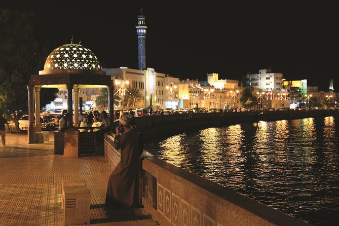 Muscat by Night with Local Dinner from Muscat - Mohammed Al Ameen Mosque in evening light