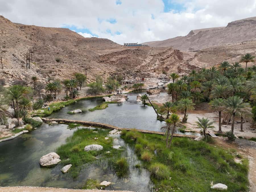 Muscat: Wadi Bani Khalid & Sunset at Wahiba Sands - Lunch at a local restaurant