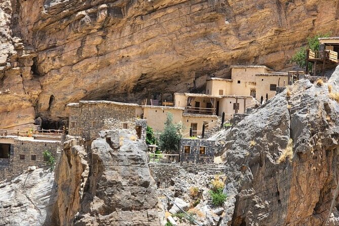 Private Tour to Jebel Akhdar Al Suwjara Village - Birkat Al Mouz: ruins beside banana country