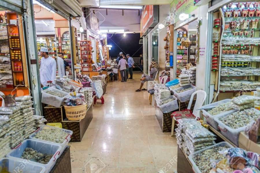 Salalah City Tours - Shopping for frankincense and local goods at Al Hafah Souq