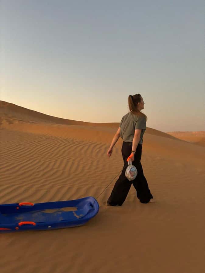 Salalah: Sunset desert safari tour in salalah(private tour) - Entering the Rub al Khali by private Jeep