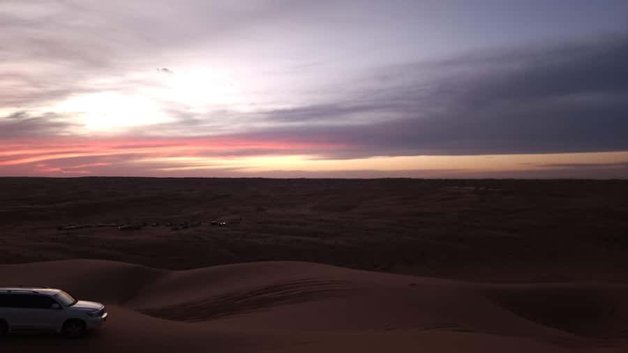 Sunset at wahiba desert - Best for active small groups
