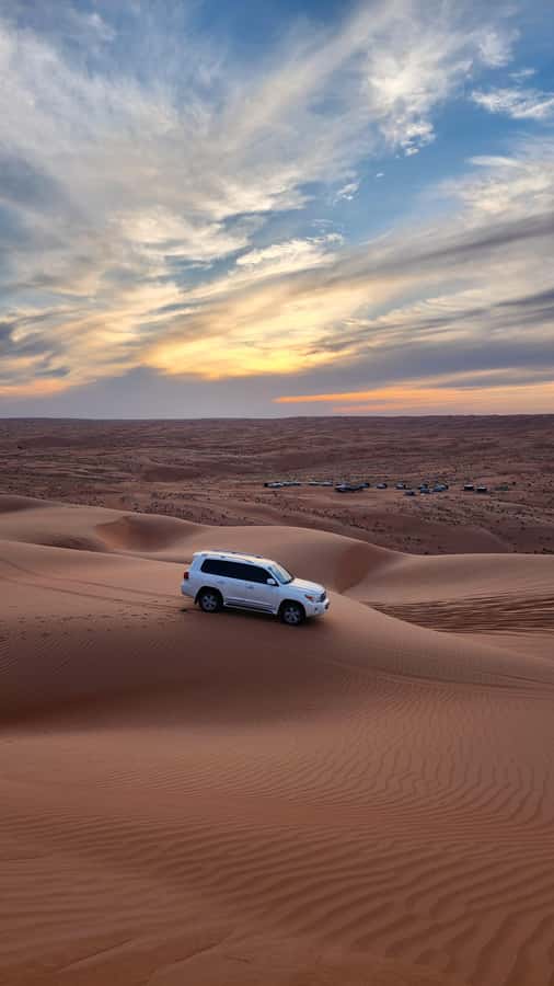 Sunset at wahiba desert - From Muscat to Wadi Bani Khalid