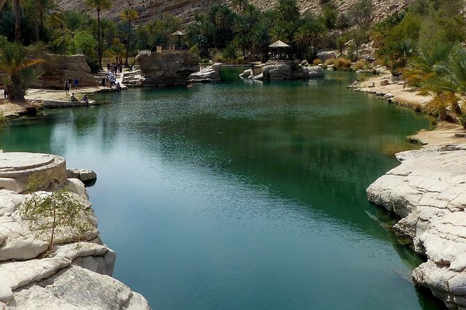 Wadi Shab and Bimmah Sinkhole 4X4 (Private Tour ) - Walking into Wadi Shab