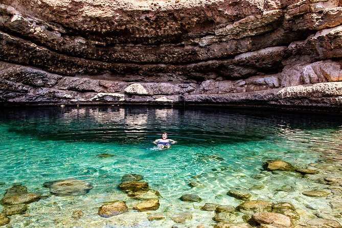Wadi shab and Sinkhole adventure - Weather can change the entire day