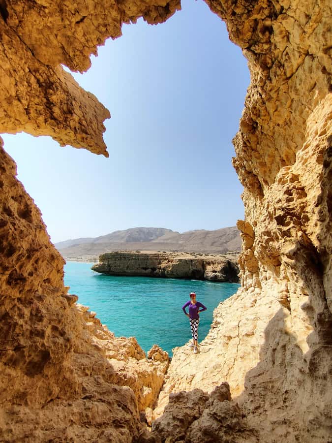 Wadi Shab &Bimmah Sinkhole &Heart shaped Cave &Pebble Beach - Bimmah Sinkhole and the Final Omani Tea Stop