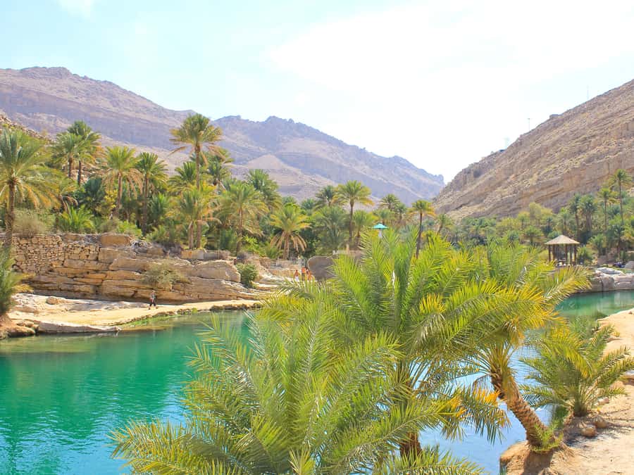 Wahiba Sands and Wadi Bani Khalid Full-Day Tour from Muscat - A local lunch near the lower pool