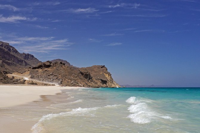 West Coast Mountains and Beaches (Fazayah beach + Shaat cliff) - Al Mughsail Beach, lagoon, and birdlife
